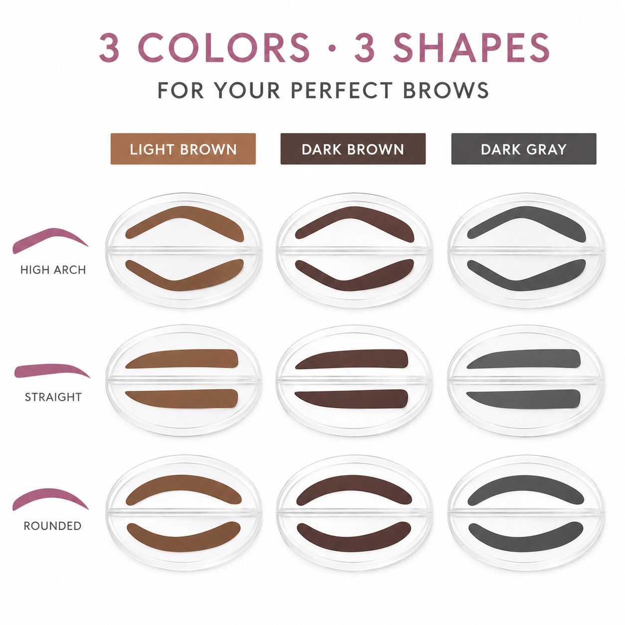 Lashique™Brow Stamp Kit